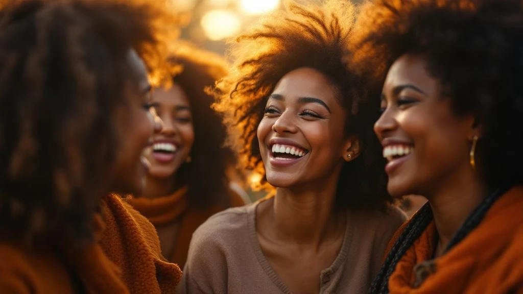 Diverse group of women smiling