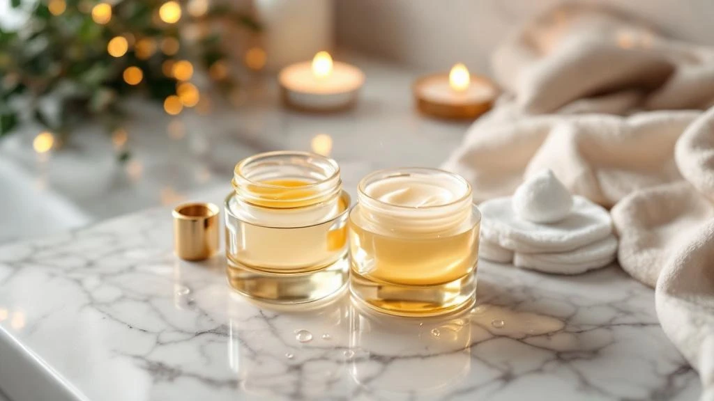 Skincare prep application on deep skin