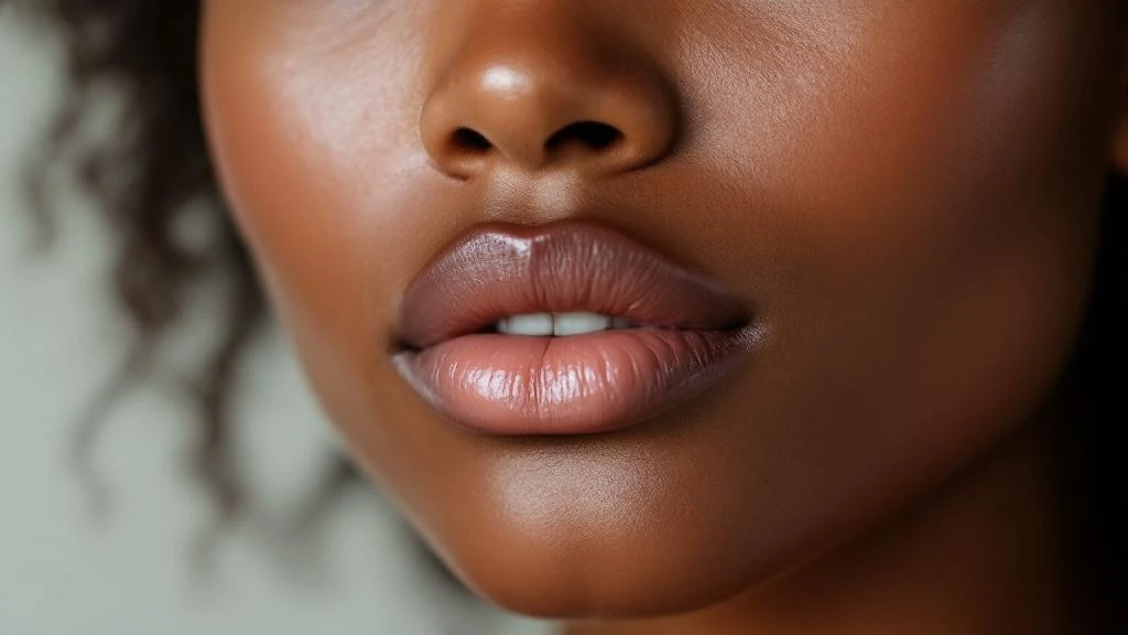 Beautiful model with flawless finished makeup