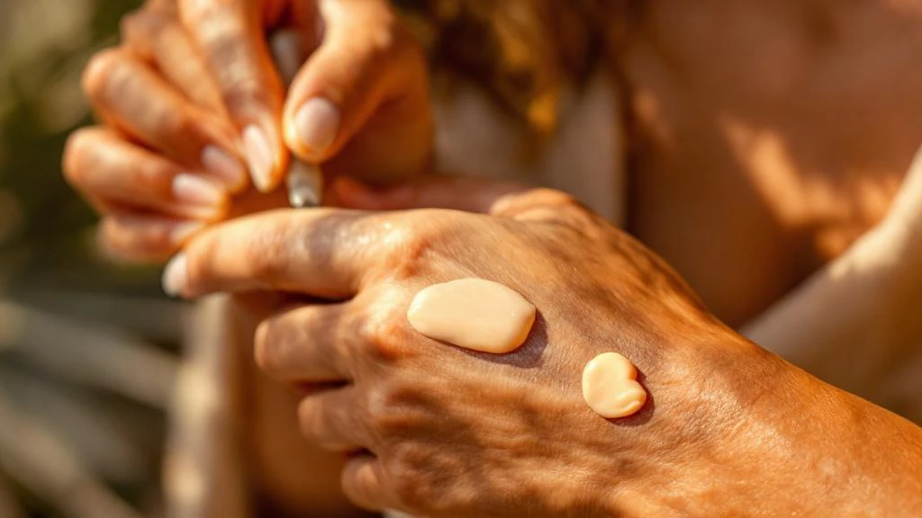 Proper sunscreen application on dark skin without residue